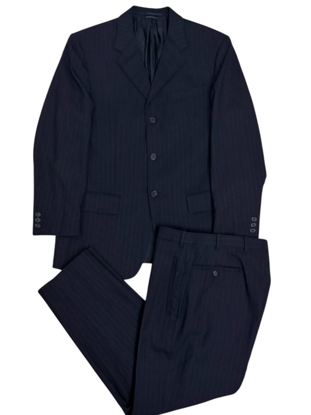 $6,000 PRADA Milano Wool Suit Luxury Business Blue Formal Blazer Dress Pants 38R
